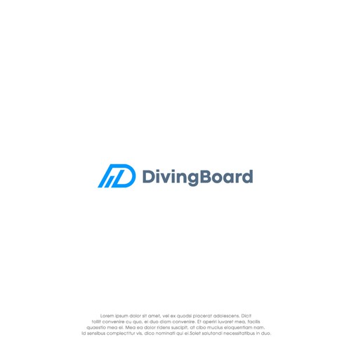 Trading App Logo "Diving Board" Design by oakbrand™
