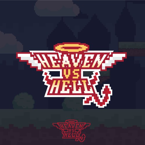 game logo: heaven vs hell Design by mplogodesign1