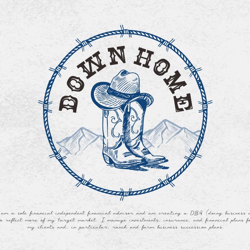 Country & Western logo appealing to rural Montana ranch and farm Design by Vic People Studio