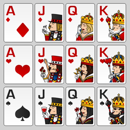 Runner Runner Poker needs a King, Queen, and Jack for deck of cards.  Illustration or graphics contest #AD design#illustration#gra…