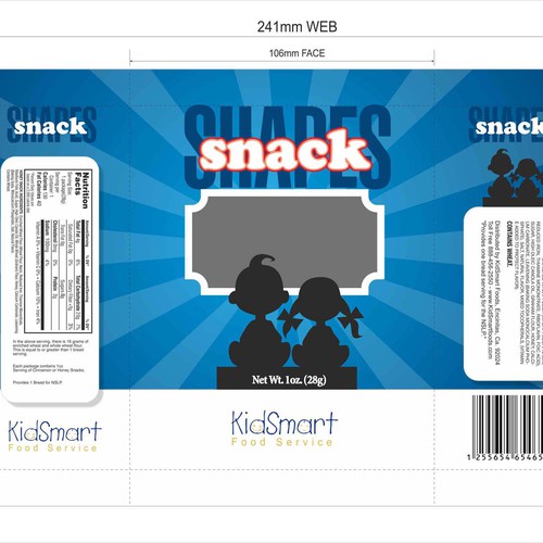 Kids Snack Food Packaging Diseño de mrcha