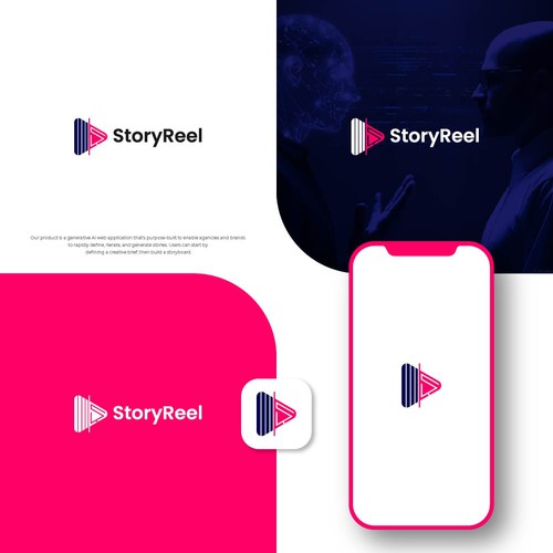 Generative AI storytelling service for creative agencies and brands Design by pixelamazers