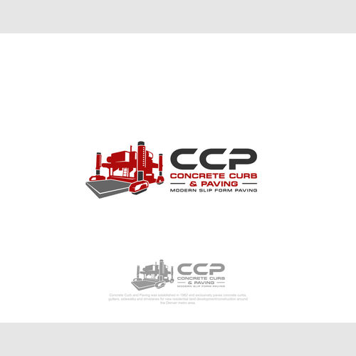 Concrete Curb and Paving- Modern Slipform Paving Subcontractor Design by D'graphic Studio