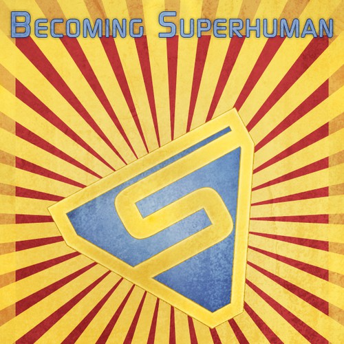 "Becoming Superhuman" Book Cover Diseño de AlexCooper