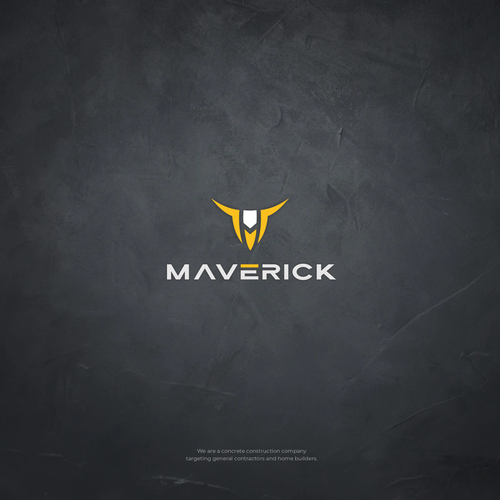 Need a modern abstract bull and M logo for our concrete construction company named Maverick. Design by Ikim