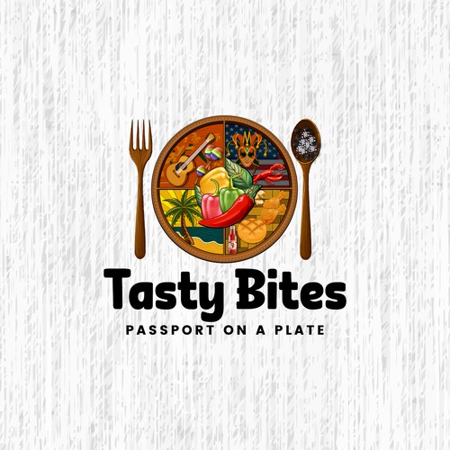 Design a Bold, Soulful Logo for Tasty Bites – Caribbean Meets Southern Comfort Design by TA Shorif