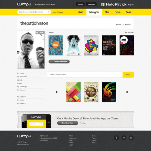 Create the next website design for yumpu.com Webdesign  Ontwerp door madebypat.com