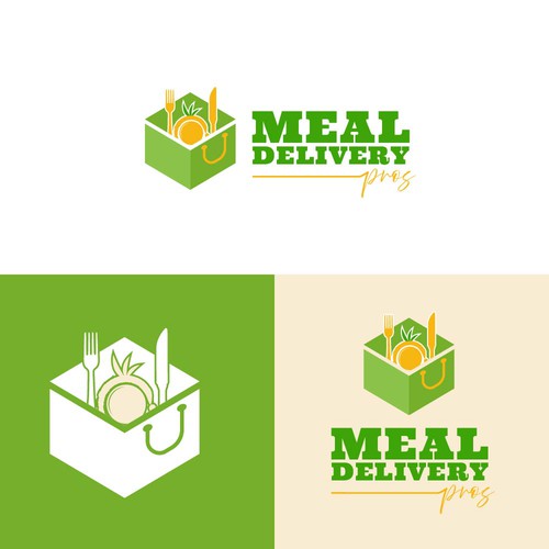 Simple Logo for Meal Delivery Pros (Quick and Easy With Colors Chosen) Design by line2code