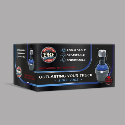 Artwork Design for Automotive Ball Joint Packaging Design by NataliG