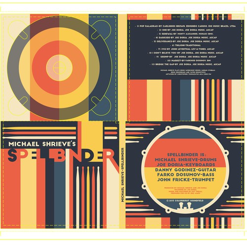 MICHAEL SHRIEVE'S SPELLBINDER CD Cover needs exciting, vibrant graphic  artwork that projects energy! Diseño de Creative Spirit ®