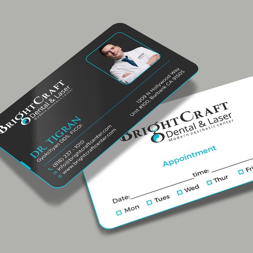 Modern Dental and Medical SPA business card Design réalisé par RENEXIT