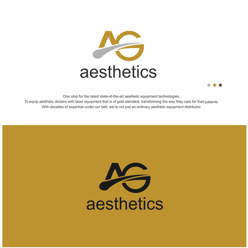 Powerful, modern logo for aesthetics medical distributor that appeals to aesthetic practitioners Design by budi_wj