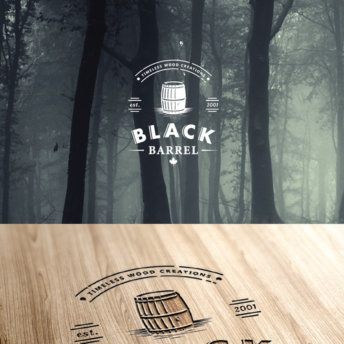 Create a vintage logo for Black Barrel Design by Gorcha