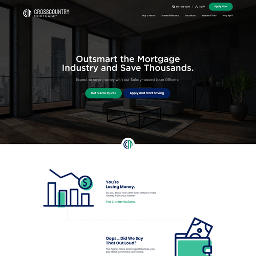 Mortgage website that is Clean, Modern, and Visually Appealing Design by Genieart