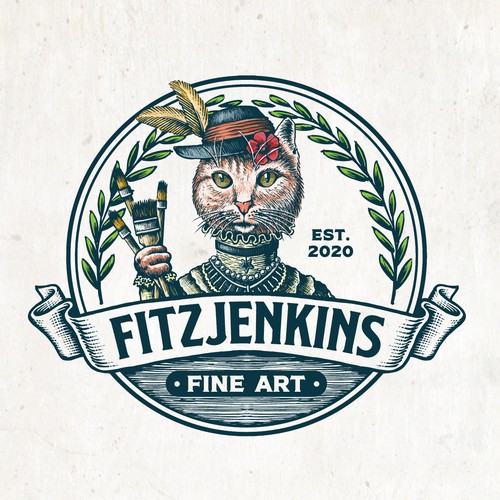 Fine art portrait painter needs a retro inspired logo Diseño de vuveeh™