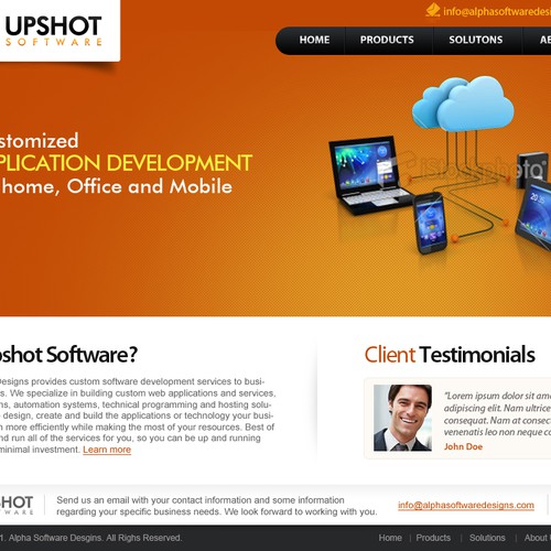Help Upshot Software with a new website design Ontwerp door AIDAD