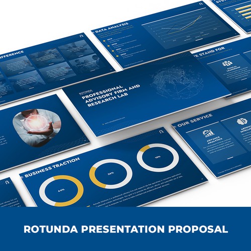Design a sharp and modern Powerpoint Template for a DATA firm! Design by SlideFactory