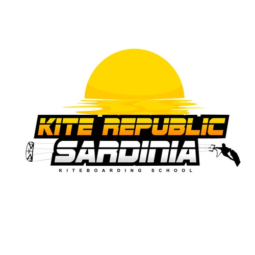 Kite Republic Sardinia - Kiteboarding School needs a youthful & professional Logo Design by Yolman