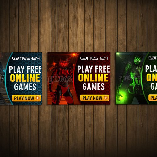 Advertising banners for an online games portal, Banner ad contest