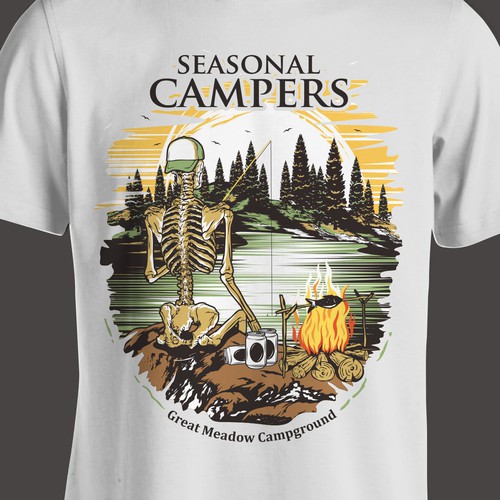 Great Meadow Campground looking For New Sweatshirt Design Design by -Vectorizer-