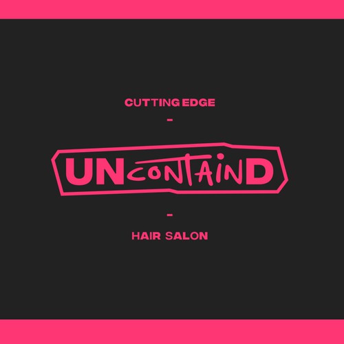 Design Think UNcontainD - Logo for Cutting Edge Hair Salon di pxnstudio°