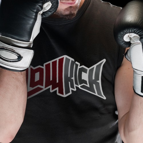 Awesome logo for MMA Website LowKick.com! Design by Timpression
