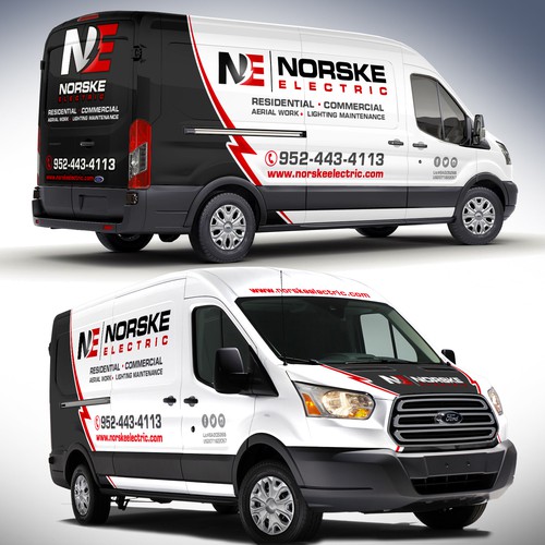 Van Wrap for Electrical Company - Logos and Specs attached! Design by J.Chaushev