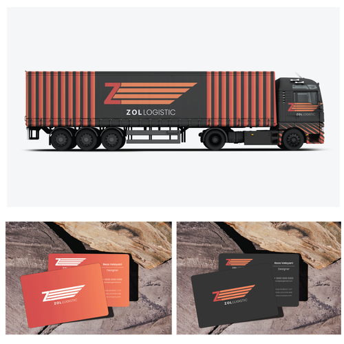 Looking for a powerful, sharp logo for new trucking company Design by Reza Velayani