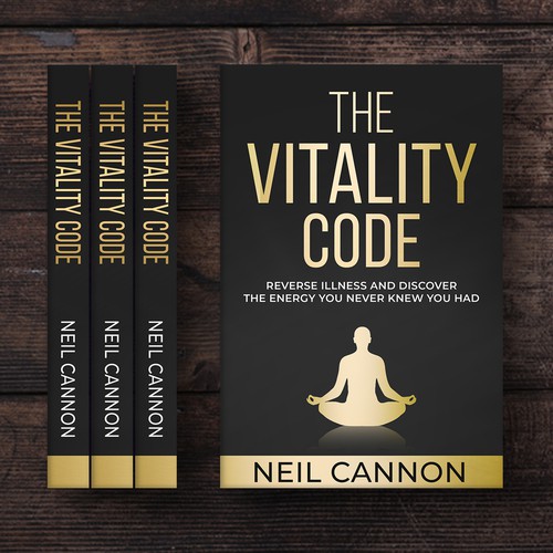 Vitality Book design to appeal to conscious people Design by Trivuj