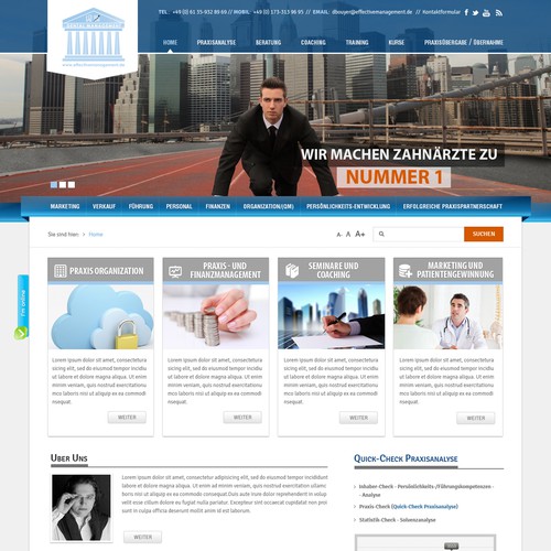 Web page design contest entry by anem