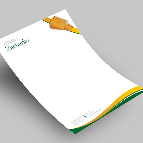 We need  letterhead design for our agricultural farm with production and sale of regional products Design réalisé par Xclusive16