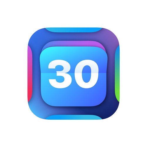 iOS Countdown App Icon Redesign Design by Hystudio