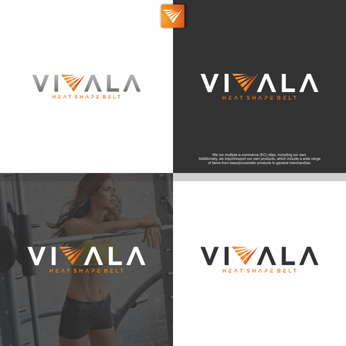 "Logo design for HEAT SHAPE BELT "VIVALA" / HEAT SHAPE BELT "VIVALA"のロゴデザイン" winning Logo & social media pack