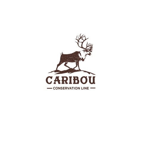 Logo design to help raise funds for Caribou species at risk in canada. Design von Anastasia Kristina