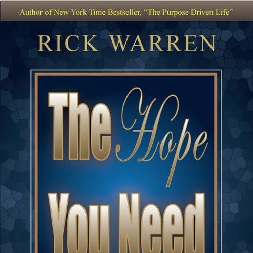 Design Rick Warren's New Book Cover Design réalisé par KamNy