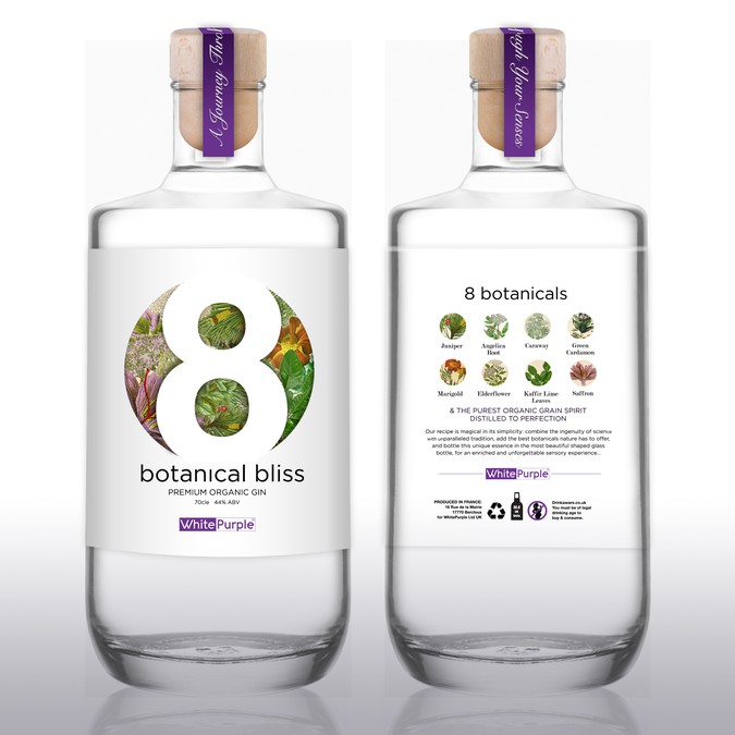 Minimalist Gin Label Design | Product label contest