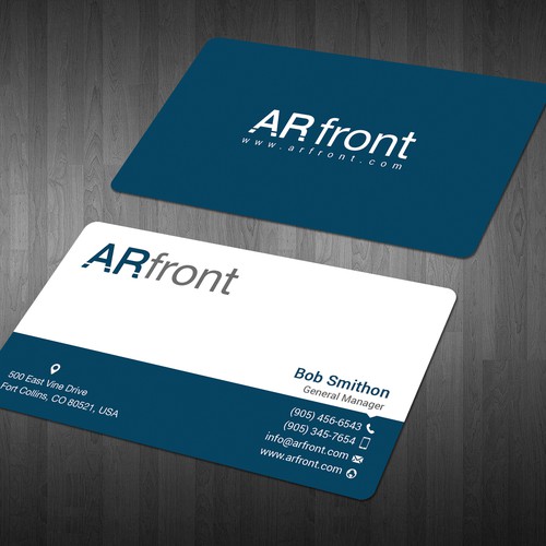 Business card design for high tech company Design by Mah_Ari