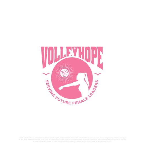 Design a vibrant woman empowering logo that portrays inclusivity and opportunity to play volleyball! Design by MagsArt