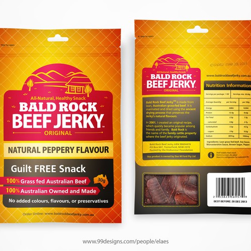 Beef Jerky Packaging/Label Design Design von eLaeS