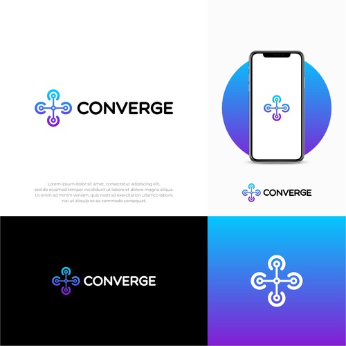 Logo for Converge event-ontwerp door Yoan Maulana