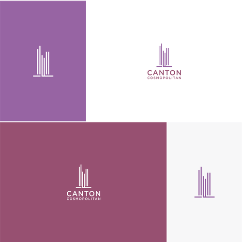 Logo for an office complex named The Canton Cosmopolitan. Design by IvanZfan