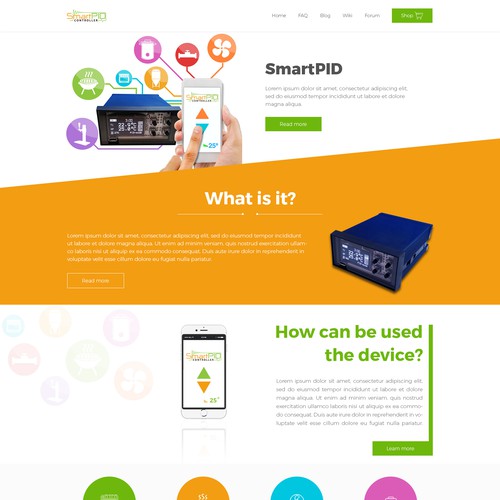 Hi Tech Product Wordpress Theme Homepage Design For