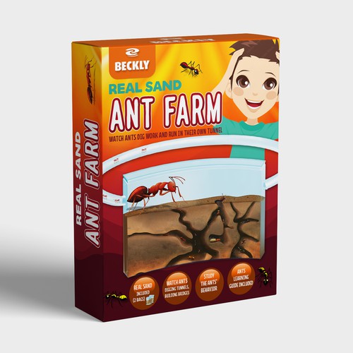 Eye Catching Ant Farm Box Design Design by Radmilica