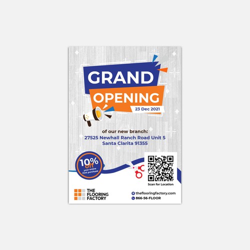 Grand Opening Flyer Ontwerp door 2thumbs