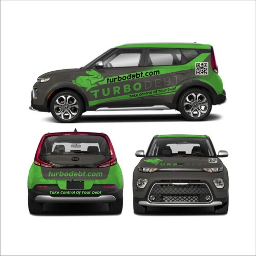 Kia Soul Car Wrap Design for Hot Fintech Startup Design von e^design