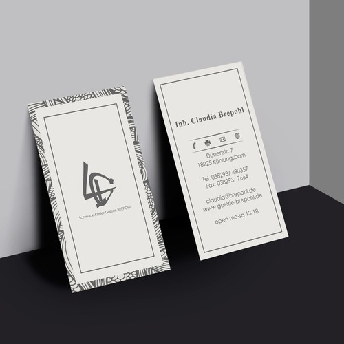 Clean BUSINESS CARD DESIGN for goldsmiths in 4. generation | Business ...