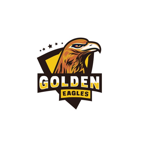 Basketball Team Logo for the 'Golden Eagles' (fast-tracked contest)! Design by ganapatikrishna786