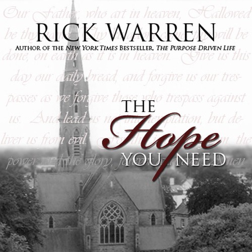 Design Rick Warren's New Book Cover Design por pastorrob