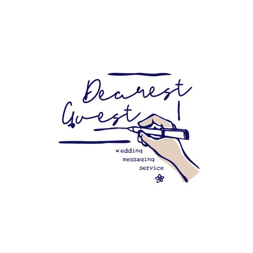 "Design a logo for wedding messaging service that feels like a handwritten note" winning Merchandise