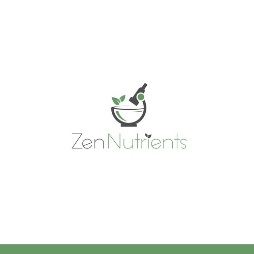 When science and nature collide.....need a modern zen nutrients supplement brand logo. Design by Manishah